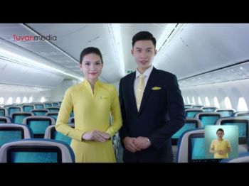 Vietnam Airlines Safety - Hướng dẫn An toàn bay VNA do Tứ Vân san xuat - Sản xuất phim quảng cáo